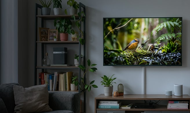 Een lifestyle key visual met alledaagse thuisroutines met LG-apparaten	