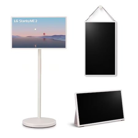 27 inch LG StanbyME 2 + Beschermhoes met Stand + One-Click Standaard + Draagriem en Wandhouder - 27LX6TDGA.FC25HS2WS001