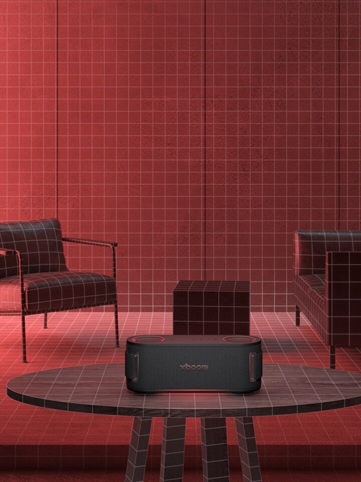 Surround your space with sound and light, optimized by LG AI.