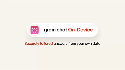 Een video met uitleg over de functie Gramchat On-Device AI.