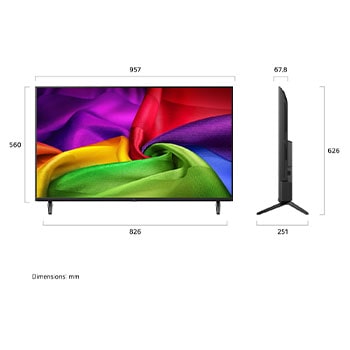 43 inch LG NANO 4K UHD AI NU80 Smart TV 2026