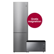 Vooraanzicht van 384L Koelkast &amp; 39L NeoChef Combi Magnetron MJ3965BCR GBP62PZNBC.MJ39BCR