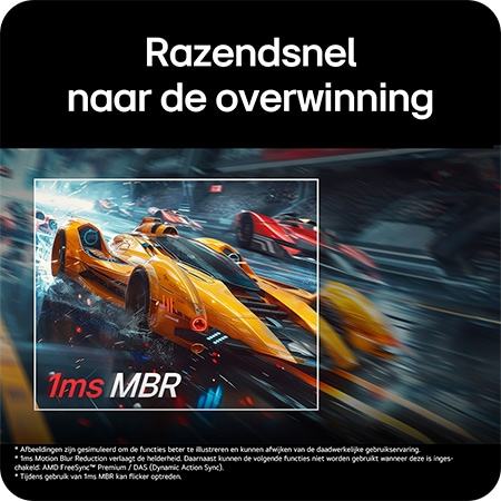 De LG UltraGear™ Monitor 24G411A levert snelle snelheid naar de overwinning dankzij 1ms MBR (Motion Blur Reduction) en minimale bewegingsonscherpte.