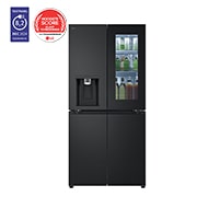 Vooraanzicht van 508L Amerikaanse koelkast Zwart | InstaView™ | DoorCooling+™ | Uvnano™, GMG860EPBE