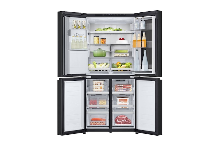 Voorkant open (vol met voedsel, open deur)