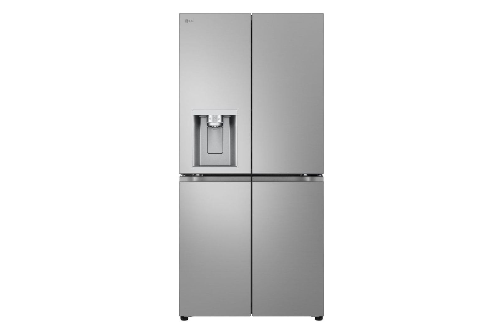 Voorkant van 506L Amerikaanse koelkast Zilver | ThinQ™ | Uvnano™ | DoorCooling+™