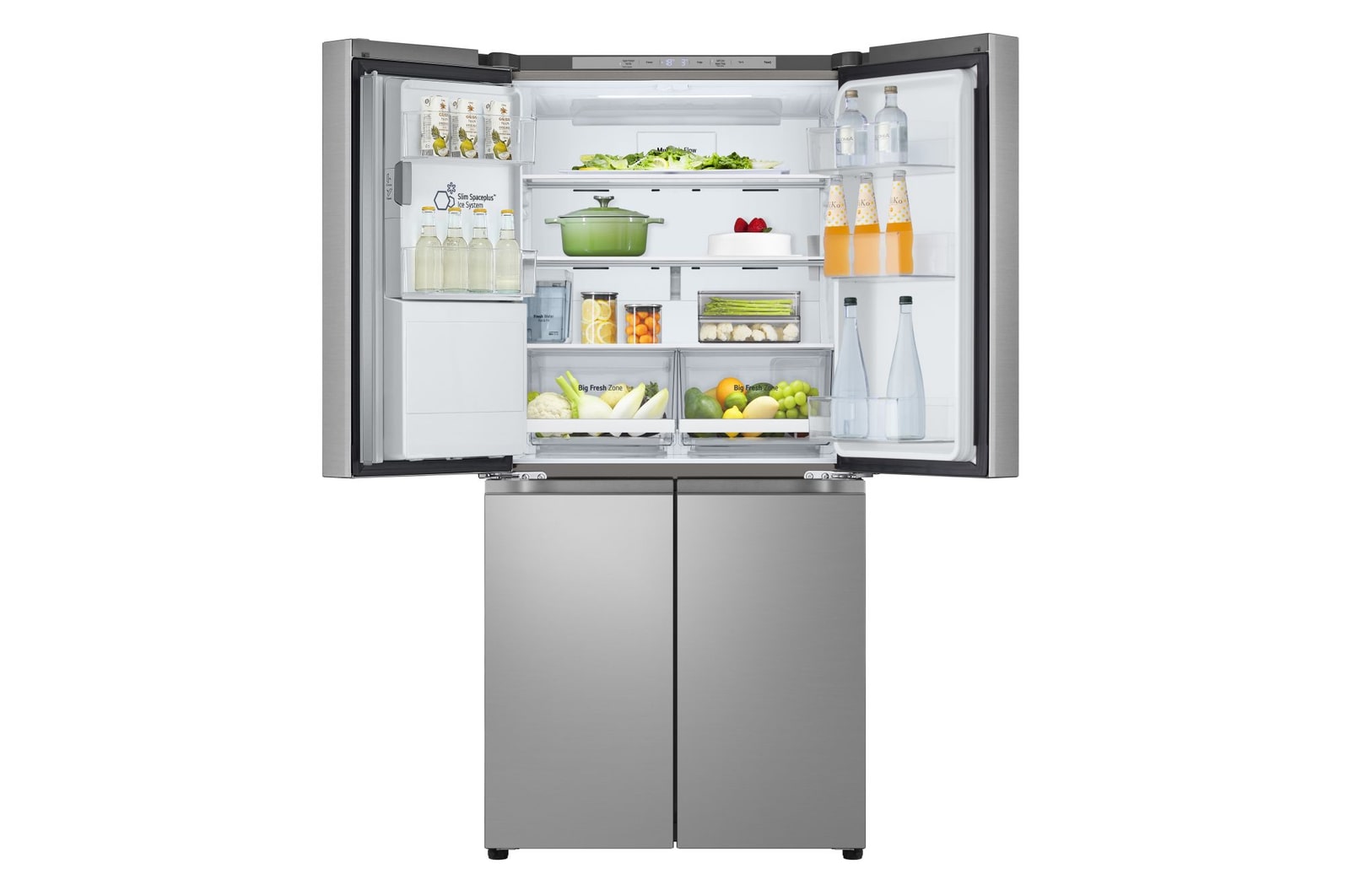 LG 506L Amerikaanse koelkast Zilver | ThinQ™ | Uvnano™ | DoorCooling+™, GML860PYFE