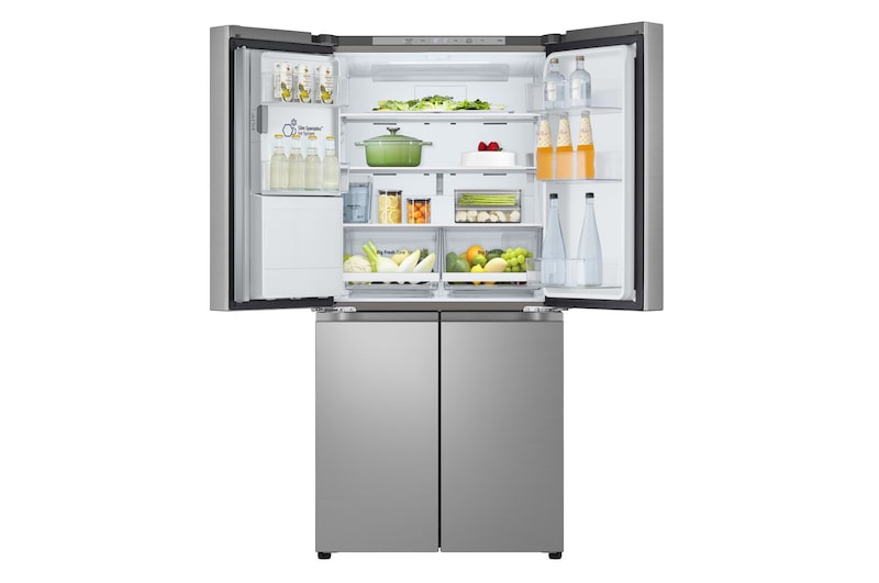 LG 506L Amerikaanse koelkast Zilver | ThinQ™ | Uvnano™ | DoorCooling+™, GML860PYFE