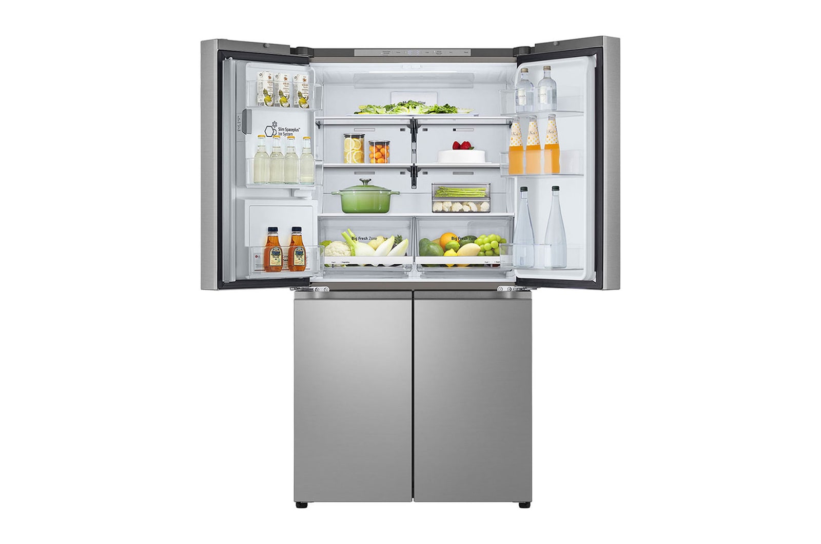 Top door open with food