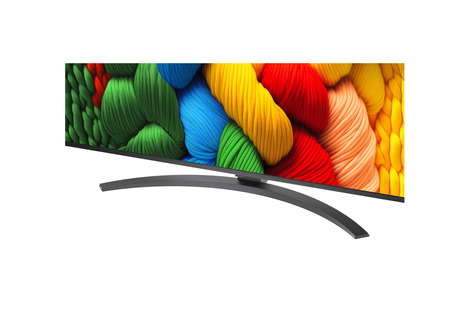 Vóór en na vergelijking van hoe LG 4K Super Opschalen de beeldkwaliteit verbetert. Twee panelen met dezelfde afbeelding van een kleurrijke vogel die op een tak in een bos zit; het rechter paneel is vervaagd. De titel beschrijft hoe 4K Super Opschalen de resolutie, helderheid en duidelijkheid verbetert. 