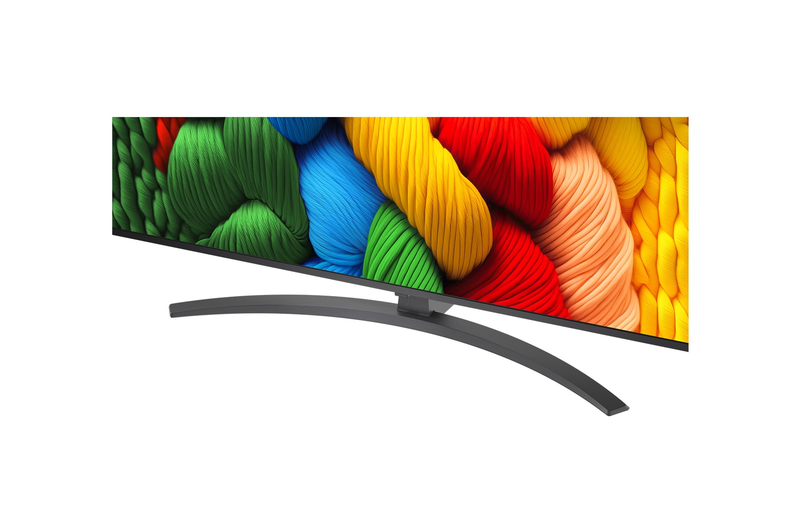 Vóór en na vergelijking van hoe LG 4K Super Opschalen de beeldkwaliteit verbetert. Twee panelen met dezelfde afbeelding van een kleurrijke vogel die op een tak in een bos zit; het rechter paneel is vervaagd. De titel beschrijft hoe 4K Super Opschalen de resolutie, helderheid en duidelijkheid verbetert. 