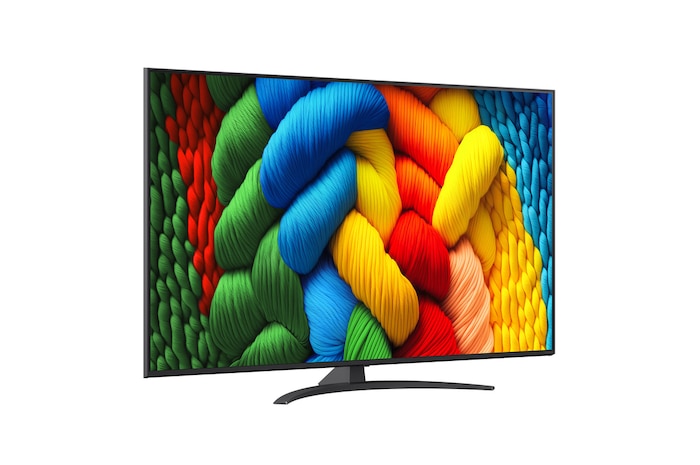 Achteraanzicht van LG NanoCell NANO80 TV.