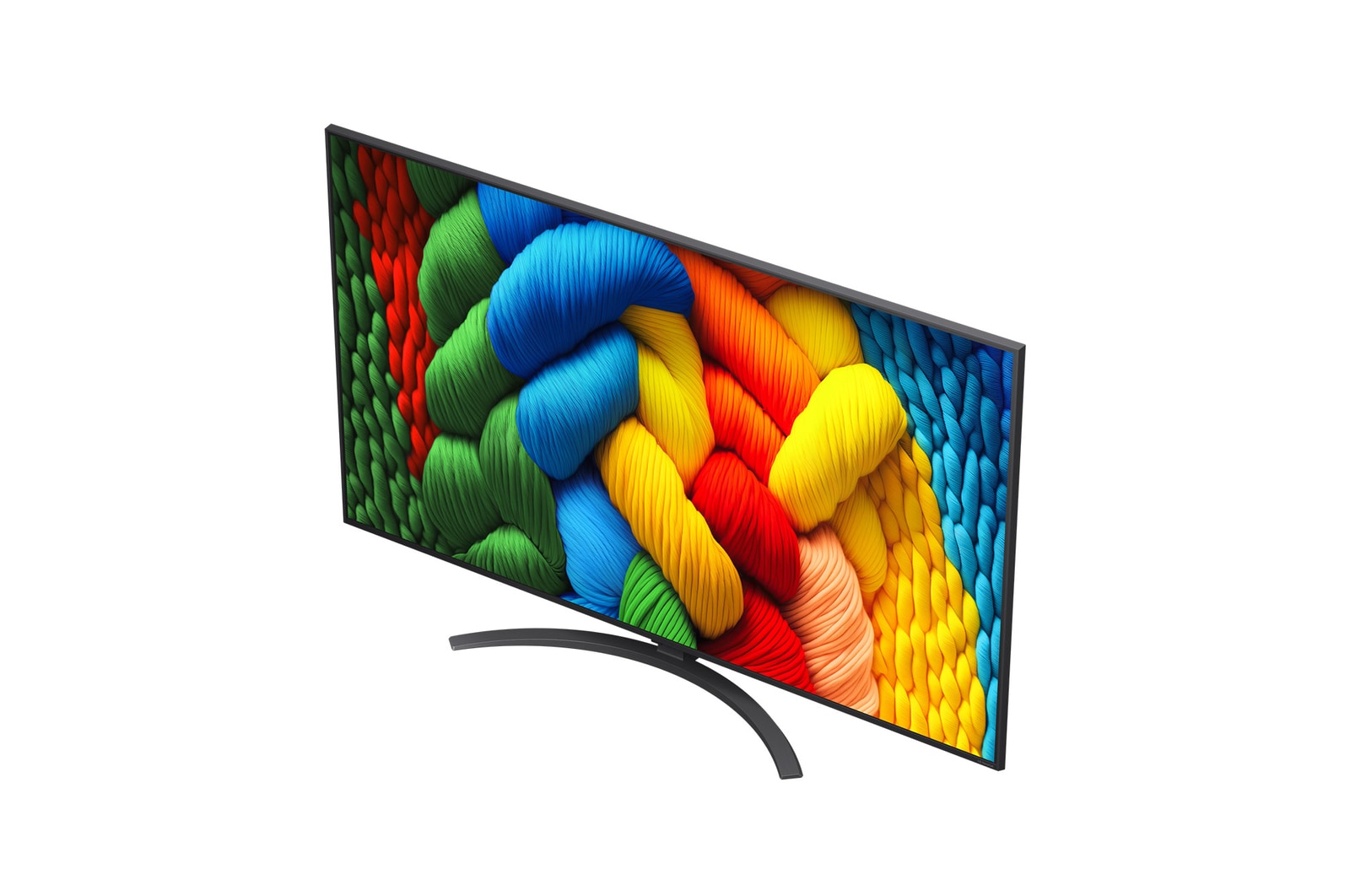 Een afbeelding is door het midden gesplitst om een voorbeeld te laten zien van vóór en na Pure Colors in Real 4K. De linkerkant van de carrousel is scherp en kleurrijk, terwijl de rechterkant vervaagd is. De titel beschrijft hoe elke scène visueel opvallender en aangenamer wordt gemaakt. 