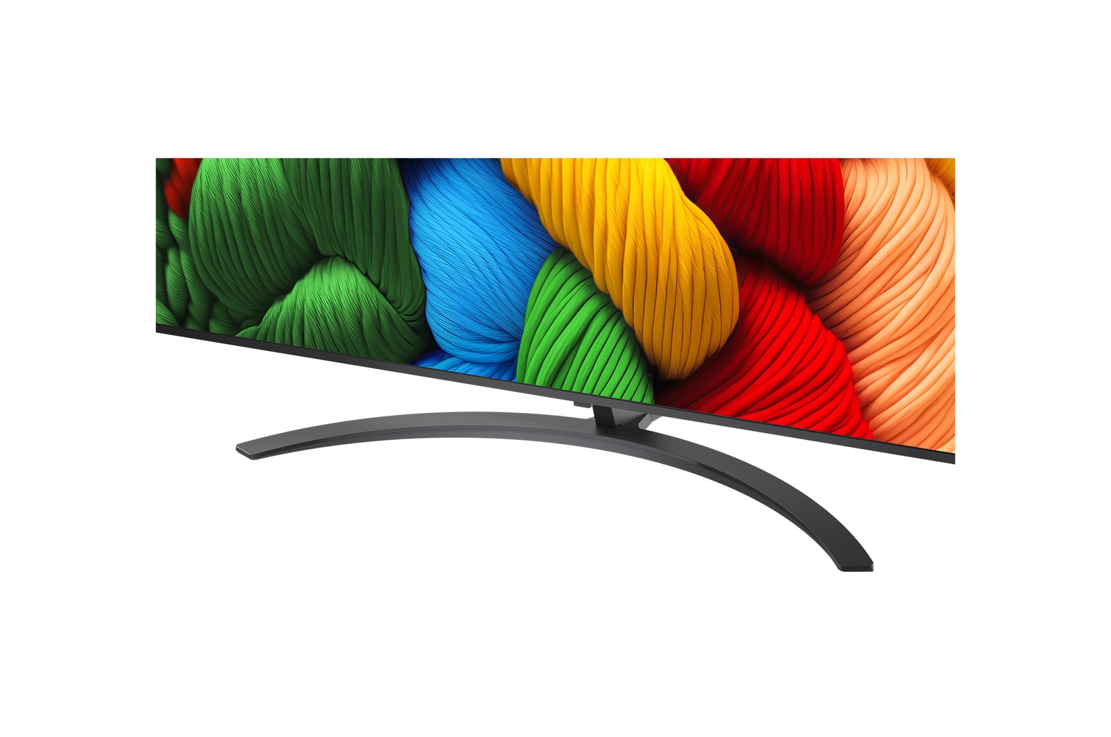 Vóór en na vergelijking van hoe LG 4K Super Opschalen de beeldkwaliteit verbetert. Twee panelen met dezelfde afbeelding van een kleurrijke vogel die op een tak in een bos zit; het rechter paneel is vervaagd. De titel beschrijft hoe 4K Super Opschalen de resolutie, helderheid en duidelijkheid verbetert. 