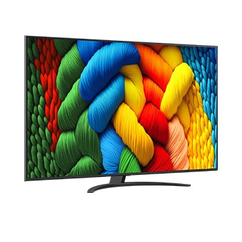 Achteraanzicht van LG NanoCell NANO80 TV.