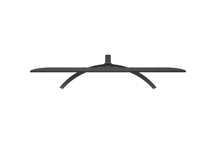 LG AI Magic Remote met de AI-knop gemarkeerd. Daaromheen staan de verschillende functionaliteiten die een gebruiker met de knop kan openen. AI Voice ID, AI Search, AI Chatbot, AI Concierge, AI Picture Wizard, AI Sound Wizard. De tekst legt uit dat de LG AI Magic Remote je AI Experience compleet maakt met een speciale AI-knop en kan worden gebruikt als muis. Gewoon aanwijzen en klikken.