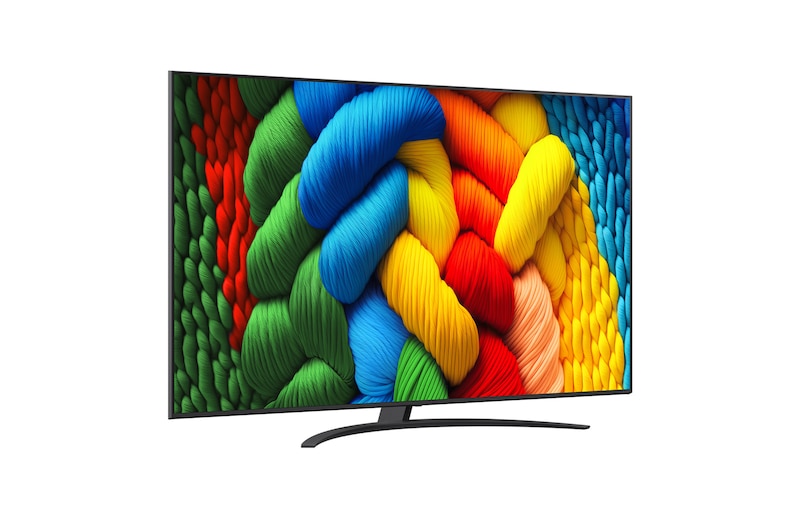 Achteraanzicht van LG NanoCell NANO80 TV.