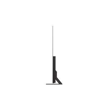 Zijaanzicht van LG OLED AI B5 4K Smart TV.