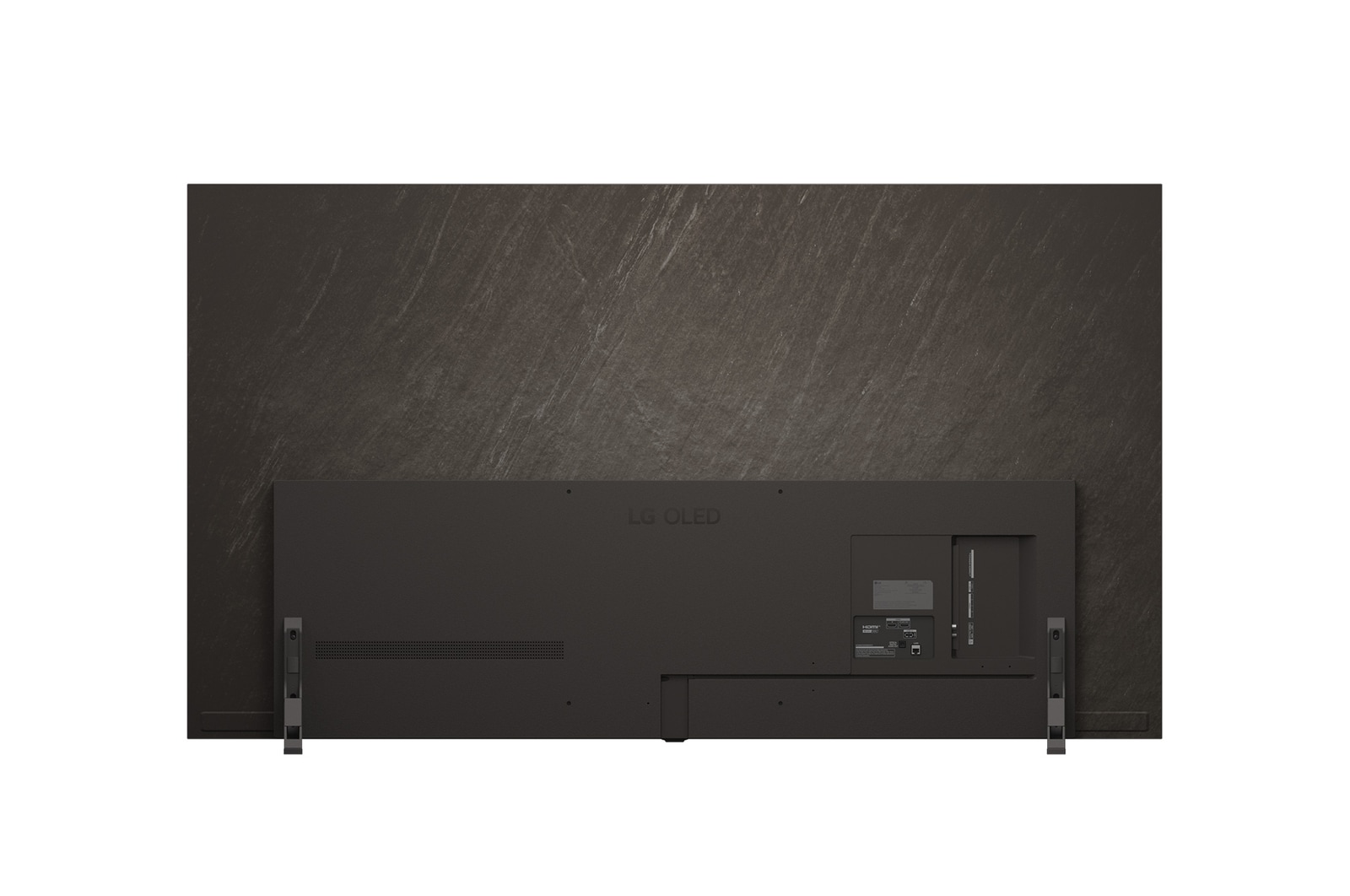 Achteraanzicht van LG OLED AI B5 4K Smart TV.
