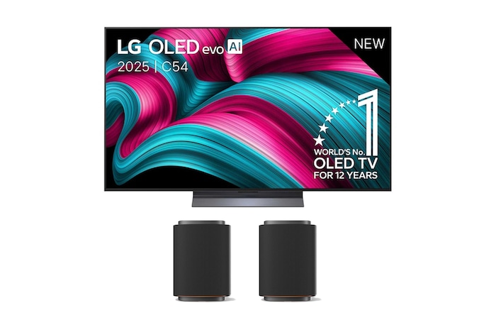 LG 65 inch LG OLED evo AI C5 4K Smart TV 2025 & LG Stereo Suite M7, OLED65C54LA.M7M7001