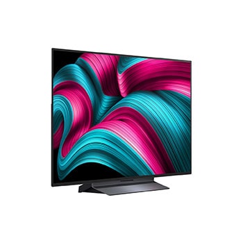Achteraanzicht van een LG OLED evo AI C5 4K Smart TV.