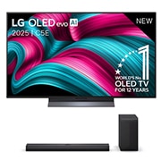 48 inch LG OLED evo AI C5 4K Smart TV 2025 & DS70TY soundbar