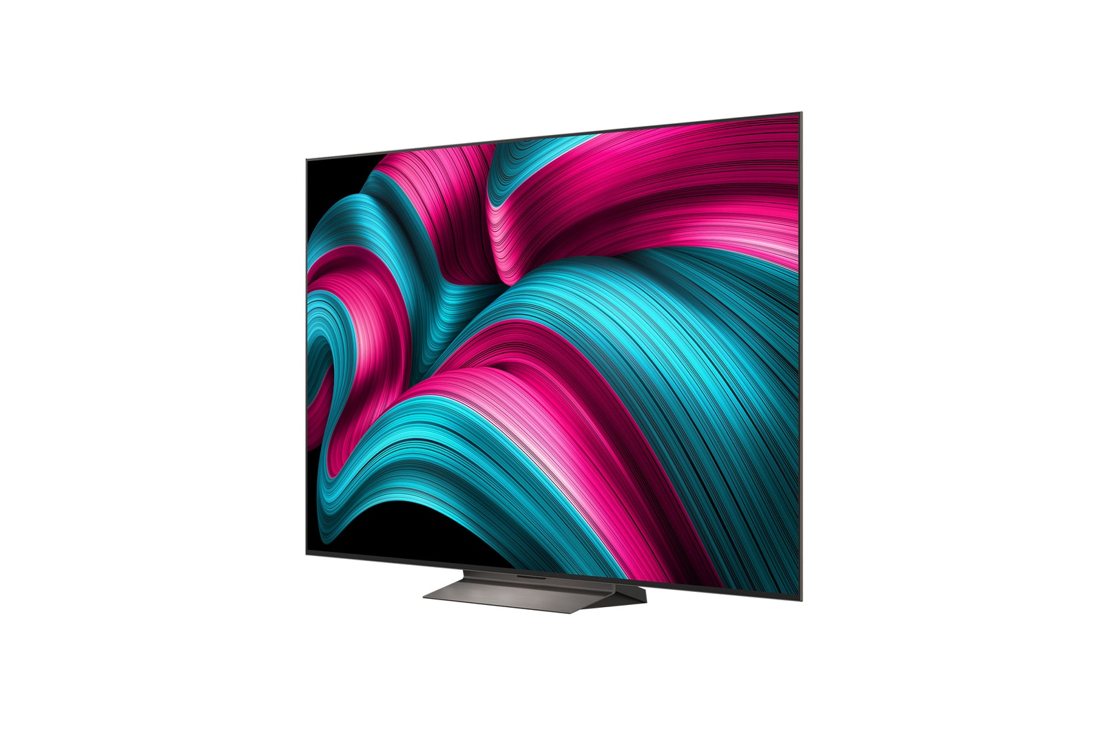 Oogverblindend en levendig kleurrijk vuurwerk wordt op een tv-scherm weergegeven. Dit demonstreert 100% kleurgetrouwheid, waardoor zelfs in zonlicht nauwkeurige kleuren worden weergegeven. Logocertificering is zichtbaar, Perfect Color Technology levert kleurconsistentieniveaus van meer dan 99% tot 500 lux. Intertek-certificeringen die onafhankelijke tests aantonen, staan ​​er ook naast.