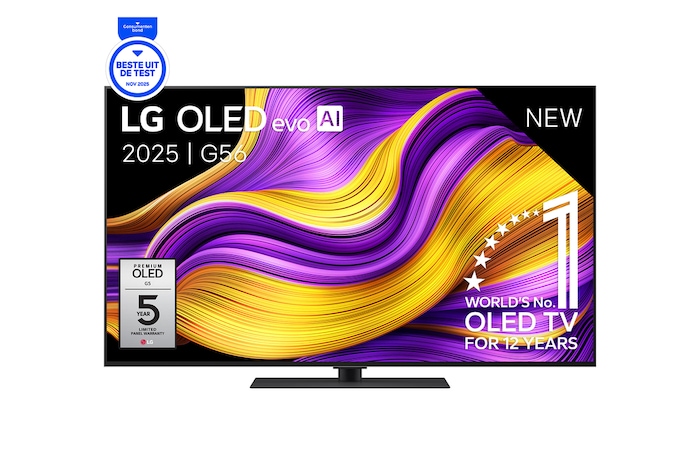 LG 55 inch LG OLED evo AI G5 4K Smart TV 2025, OLED55G56LS