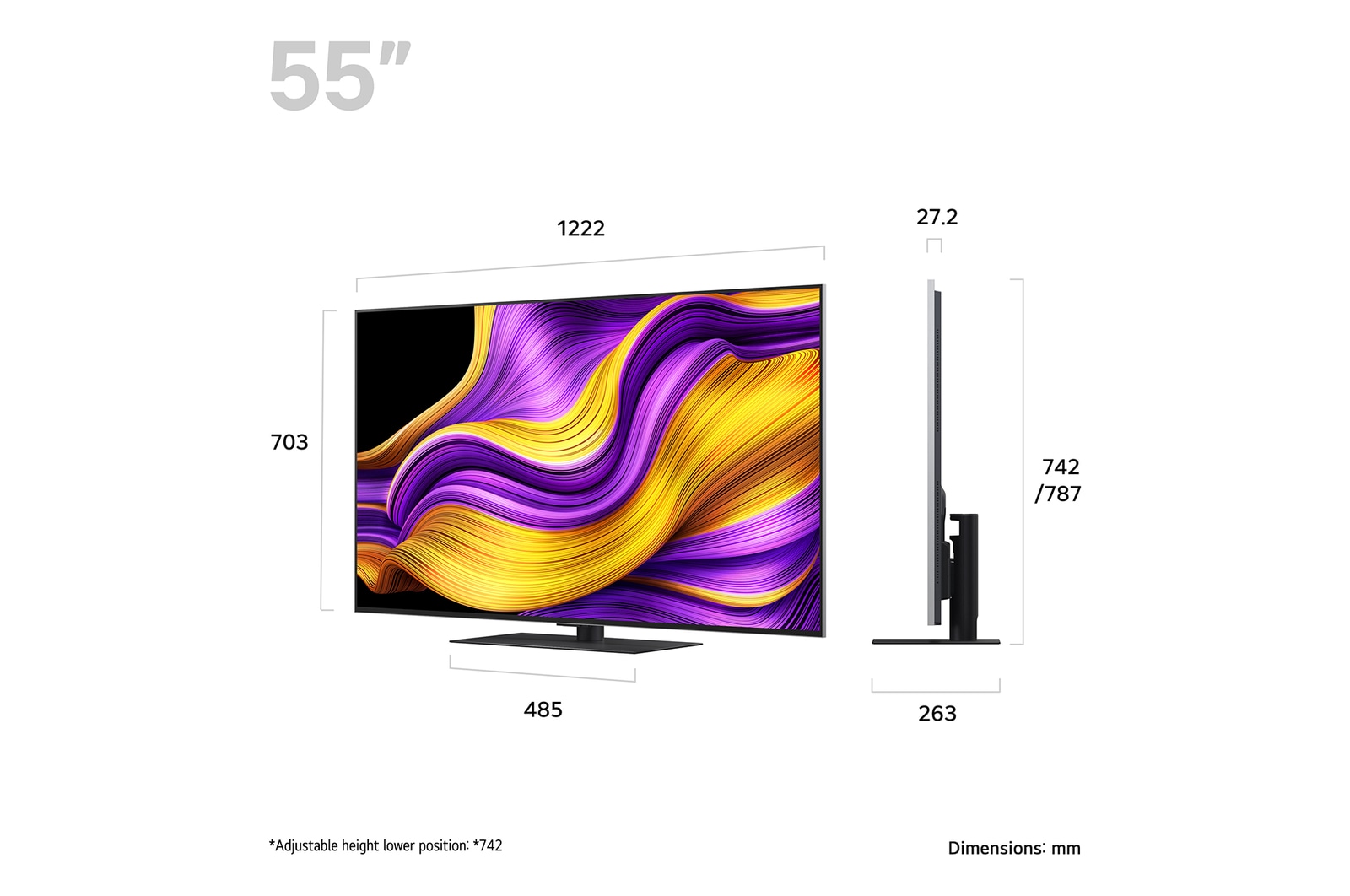 LG 55 inch LG OLED evo AI G5 4K Smart TV 2025, OLED55G56LS