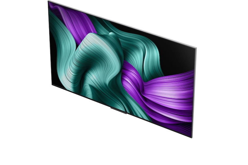 Een spaceshuttle lanceert vanaf de grond. De scène is in tweeën gedeeld, waarbij de ene helft iets donkerder en doffer is. De andere helft laat zien hoe de vlammen onder de raket opmerkelijk helder zijn en laat zien hoe helder beelden kunnen zijn op een LG OLED TV-scherm met de lichtgevende structuur en de architectuur voor verlichtingsregeling van Brightness Booster Max.