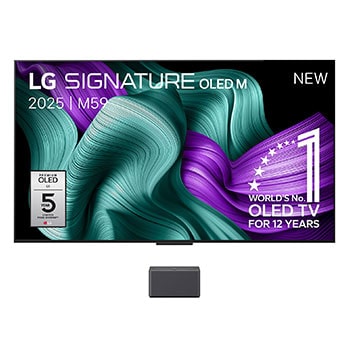 True Wireless TV 83 inch LG OLED evo AI M5 met 4K 144Hz video- en audio-overdracht