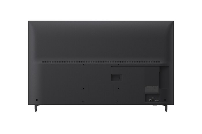 Achteraanzicht van een LG QNED70 TV