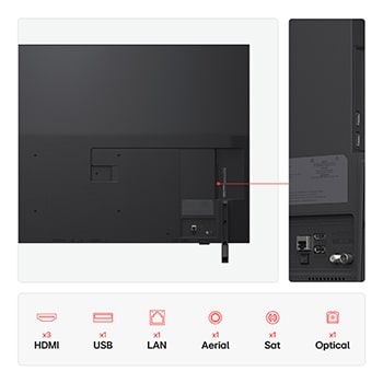 LG 55 inch LG QNED82 AI 4K Smart TV 2025, 55QNED82A6B