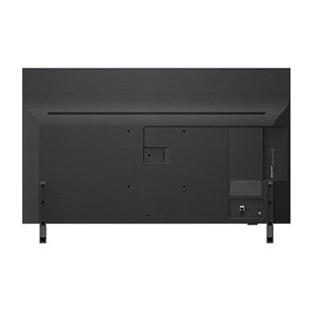 Achteraanzicht van een LG QNED84 TV