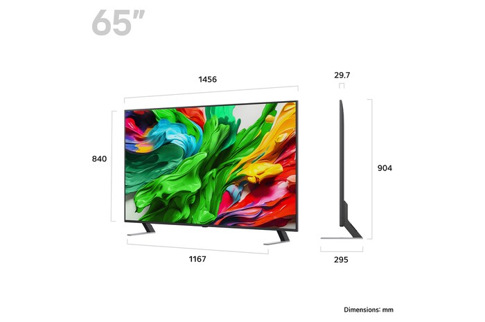 LG 65 inch LG QNED evo AI QNED85 MiniLED 4K Smart TV 2025, 65QNED85A6C