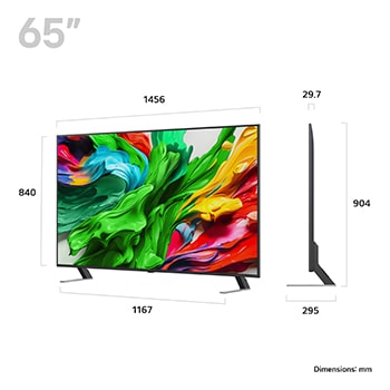 LG 65 inch LG QNED evo AI QNED85 MiniLED 4K Smart TV 2025, 65QNED85A6C