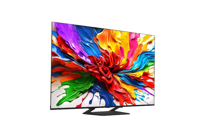 3D holografische bloem in veel verschillende tinten tegen een zwarte achtergrond. De definitie en het detail van de bloem laten zien dat QNED MiniLED beelden kan produceren met uitzonderlijke kleuren, helderheid en contrast. De titel vertelt hoe MiniLED de helderheid verbetert en een uitzonderlijk contrast biedt.