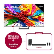 LG 85 inch LG QNED evo AI QNED93 MiniLED 4k Smart TV 2025 & DS80TR 5.1.3-kanaals, 85QNED93A6A.DS80TR