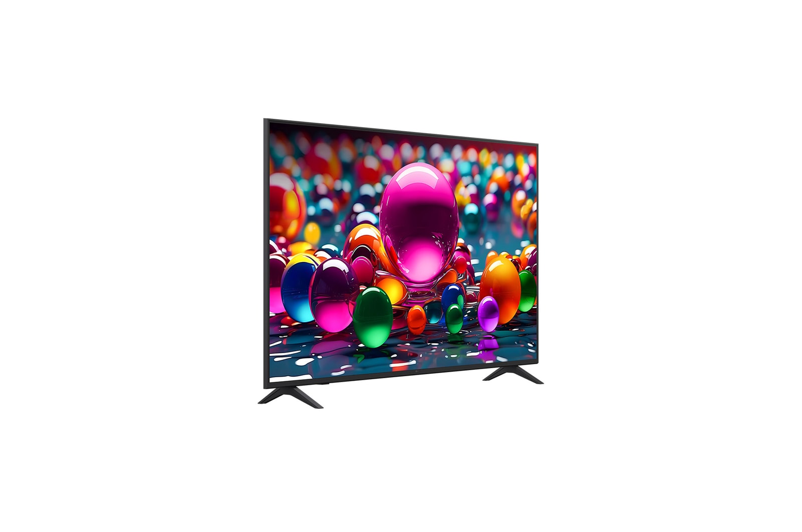  Rear view of LG UHD UA75 TV.