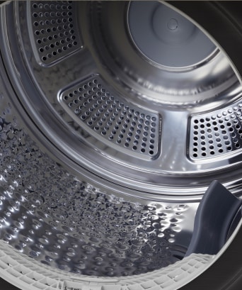 LG dryer's stainless steel lifters	