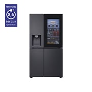 Voorkant van 628L Amerikaanse koelkast Zwart | InstaView™ | ThinQ™ | DoorCooling+™