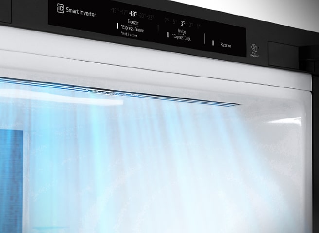 Lineaire koelingsgrafiek met verse groenten in de buurt, waarop te zien is dat temperatuurschommelingen binnen ±0,5 blijven℃ voor vers voedsel.