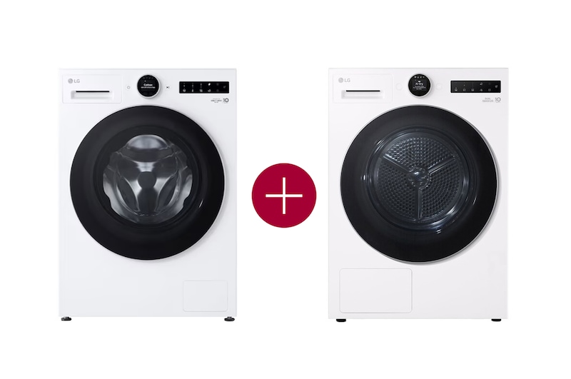 Vooraanzicht van 11kg Wasmachine F4WX851Y+ 9kg Warmtepompdroger RT90X8 F4WX851Y.RT90X8