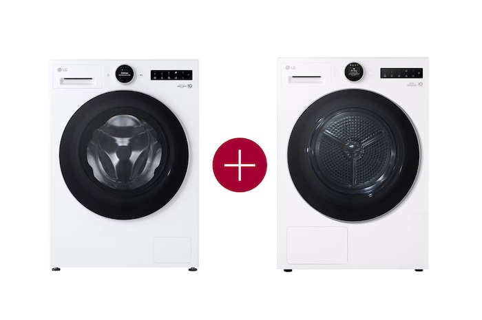 LG 9kg Wasmachine F4WX859Y + 9kg Warmtepompdroger RT90X8, F4WX859Y.RT90X8