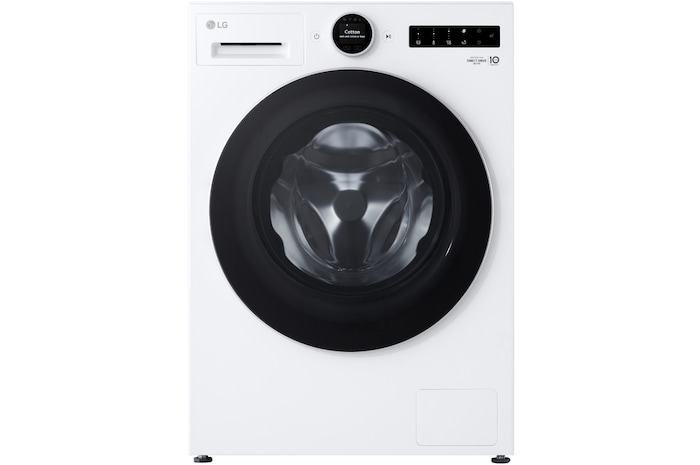 Vooraanzicht van 11kg Wasmachine F4WX801Y Wit | AI DD™ | Steam™ | TurboWash™ | LGNL