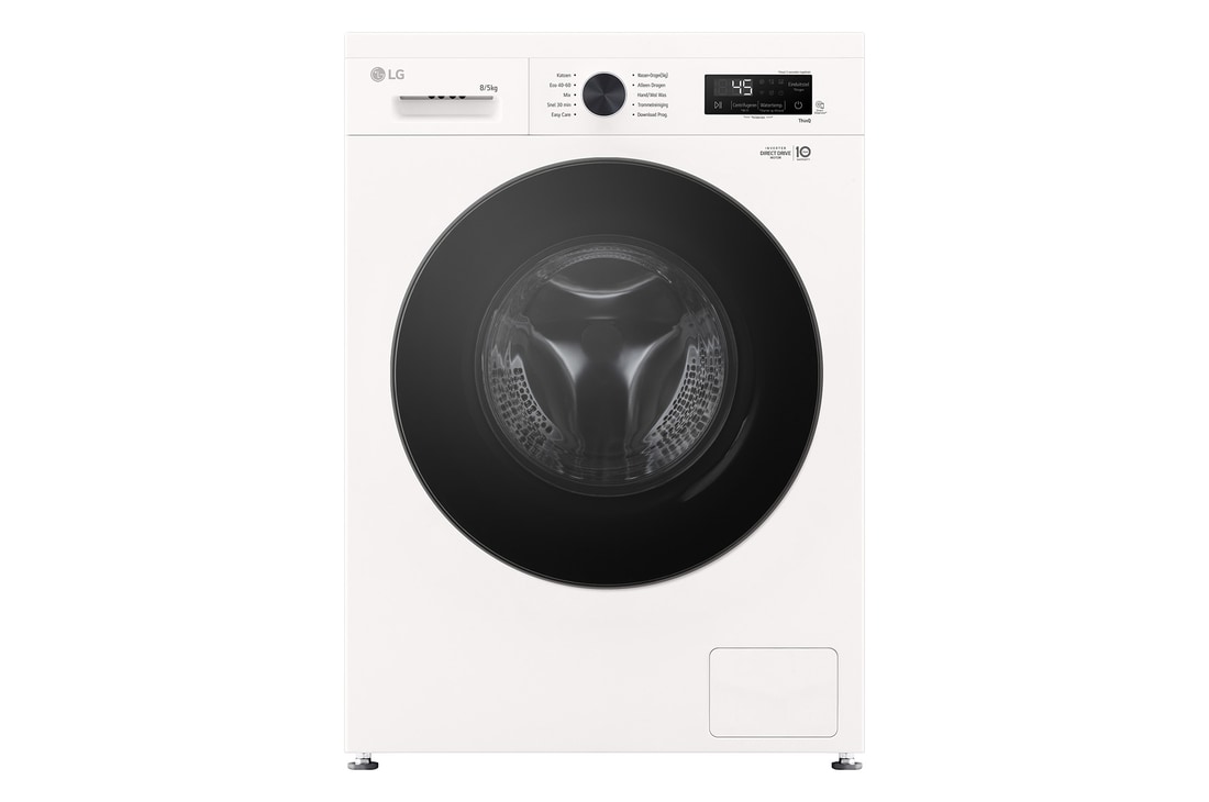 LG 8/5kg Was-droogcombinatie Wit 6 motion DD™ Steam™ ThinQ™, W4X1085NWB