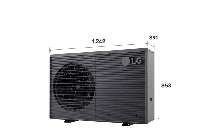 LG THERMA V Monobloc S (R32) - Buitenunit (9kW), HM091MRS UA40