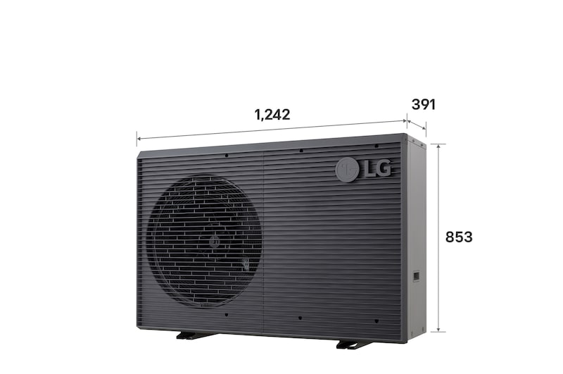 LG THERMA V Monobloc S (R32) - Buitenunit (9kW), HM091MRS UA40