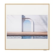 Vooraanzicht van 3.5kW, ARTCOOL Gallery Premium, Dual Inverter HeatPump, Personaliseerbare airconditioner met LCD frame, luchtfiltratie en verwarming A12GA2.NSE