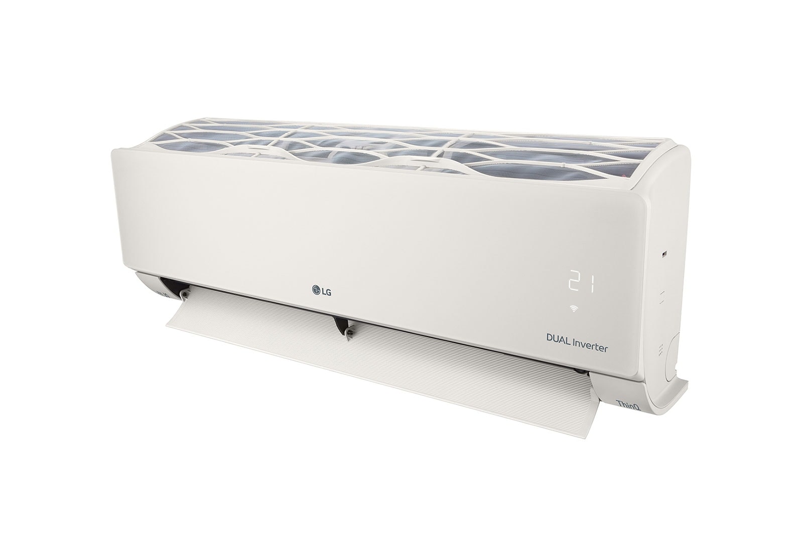 LG 2.5kW, ARTCOOL Airconditioning - Beige. Dual Inverter HeatPump met stijlvol beige design, DUAL Inverter en Uvnano™, AB09BK